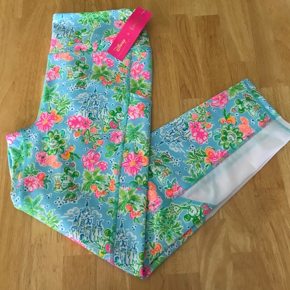 Lilly Pulitzer Pants - NWT Mickey and Minnie Mouse Weekender Leggings for Women by Lilly Pulitzer – L